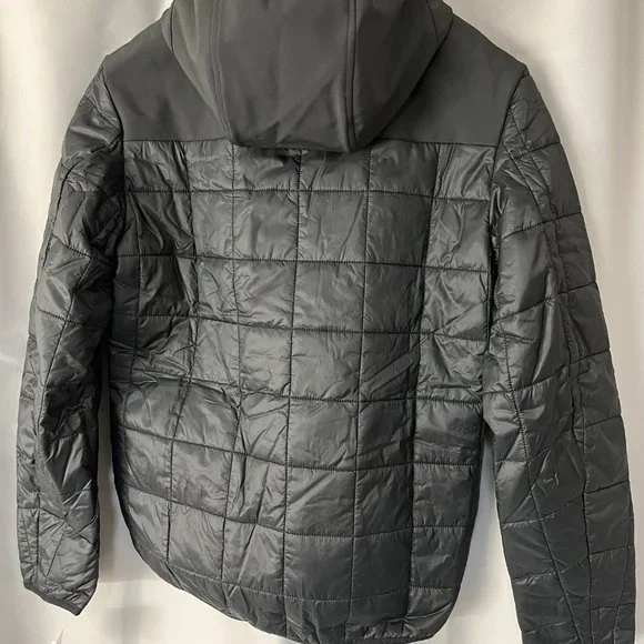 BARBOUR STRIDE HOODED LIGHTWEIGHT QUILTED JACKET Olive MSRP$280 British Classic - Picture 5 of 5
